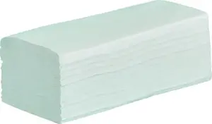 Papīra dvieļi ZZ locījums Bunny Soft Pro 4000 loksnes no atjautotas šķiedras zaļi