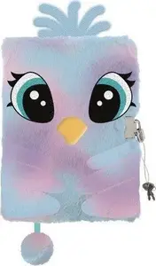 Дневник с замком 3D «Влóхач» A5, 96 листов, Pastel Bird — No name