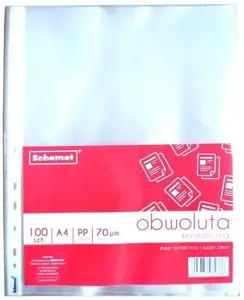 Sleeve for A4 documents SCHEMAT 70 µm, pack of 100