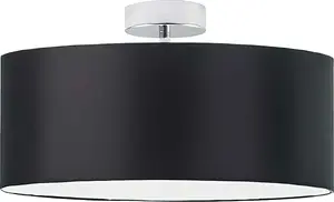 Подвесной светильник ORNO ROLLO, макс. мощность 1x60W, патрон E27, чёрный, короткий