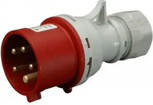 Portable Phase-Change Industrial Plug SEZ IVNO 1653 5P 16A 400V IP44 red