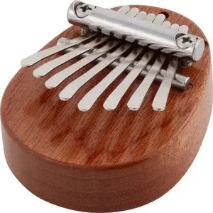 Kalimba mini pianinko Goki — compact thumb piano, wooden body, 8–10 tines (small)