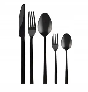 Cutlery set Lumarko Piano Black 24-piece in storage box