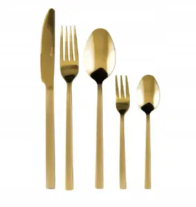 Cutlery set Lumarko Piano Gold 24-piece in storage box