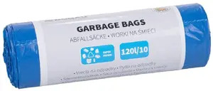 Atkritumu maisi Donau Home šķirošanai — papīram, LDPE, 120 l, 10 gab., zili