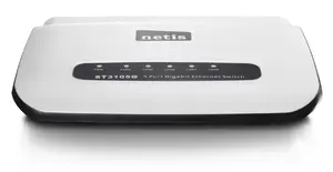 Netis System ST3105G(ST3120) Gigabit Ethernet (10/100/1000) Melns, Balts