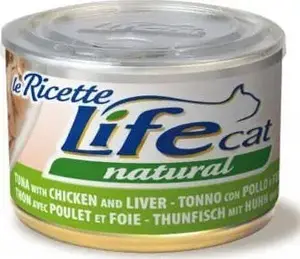 Mitrā kaķu barība Life Pet Care LIFE CAT 150 g — tuncis, vistas gaļa un aknas (pastēte)