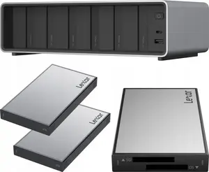 Kārtrītējs Lexar Professional Workflow Pro ar Thunderbolt 4 uplink, divkāršu SD lasītāju un 2×2TB SSD