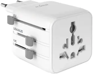 Travel adapter PURO universal travel adapter — white