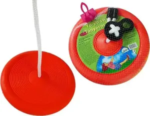 Round Swing Plate for Children LEAN Sport model 8560, red, outdoor garden swing