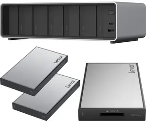 External SSD kit Lexar Professional Workflow Pro with CFexpress Type A reader and two 2TB SSDs