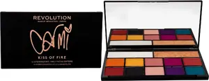 Acu ēnu palete Makeup Revolution X Carmi Kiss Fire — 27 g, vairāku toņu palete
