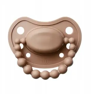 Pacifier Nuk LUU KIDS-SMOCZEK 6M+ Milk Hazelnut – orthodontic silicone soother for babies 6 months and up