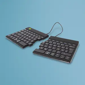 Эргономичная клавиатура R-Go Tools R-Go Split Break, беспроводная мини-клавиатура Bluetooth, раскладка QWERTZ, ножничные переключатели, черный