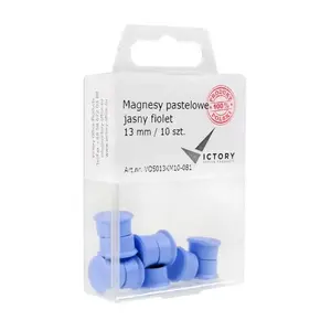 Magnetic Dots Victory Office Product 13 mm, pack of 10, pastel light violet