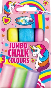 Panta Plast jumbo chalk set Kreda Kolorowa Unicorn, 3 pieces