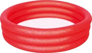 Inflatable Kids Splash Pool Bestway 102×25 cm, red, model 51024.CR