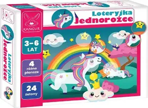 Board game Kangur Loteryjka Jednorożce by Kangur — family lottery-style card game, Polish edition