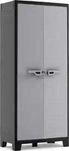 Outdoor storage cabinet Keter Uniwersalna Titan, black-gray, 182 cm tall