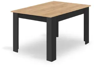 Galds LEOBERT NP 120×80 Artisan ar melnām kājām, model_15503_1