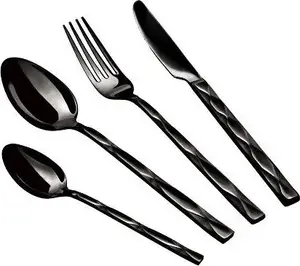 Cutlery set berlinger haus BH-2622 — 24-piece, black glossy finish
