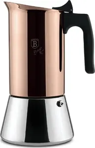 Moka pot berlinger haus BH-8549 300 ml, stovetop coffee maker, rose gold