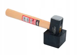 Āmurs AWTools Młotek brukarski 1,0 kg, 26 cm, ar gumijas uzmavu