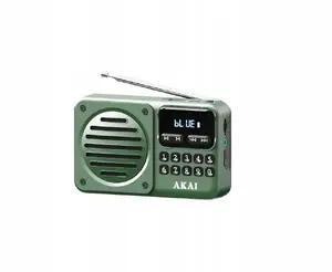 Portatīvais kabatas radio AKAI APR-300 — AM/FM uztvērējs, darbība ar baterijām, kompakts dizains