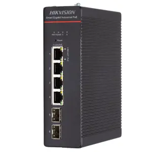 Hikvision Industrial Smart Managed POE Switch Gigabit Ethernet (10/100/1000) Power over Ethernet (PoE) Black