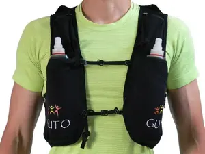 Running vest backpack Guto UltraFun black size S – lightweight hydration and storage vest