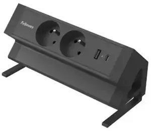 Fellowes Power Desk 2 Tips E melns — regulējams piekāršais galds sēdus/stāvus režīmā