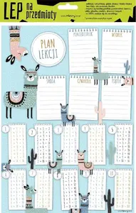 HENRY electrostatic A4 timetable planner pad — HENRY model 377302, A4 schedule sheet