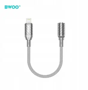 SOMOSTEL Lightning uz 3,5 mm ligzdu adapters BWOO BZ66, pelēks