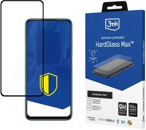 Tempered glass screen protector 3MK HardGlass Max for Xiaomi Redmi 10 (2022) — black frame