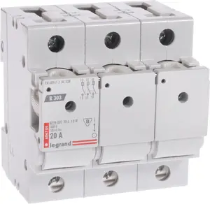 Atslēdzējs-drošinātājs Legrand R 303 20A 3P (606705) — 20 A, 3‑polu