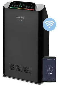 Concept CA2000 air purifier 40 m² 55 dB 80 W Black, Silver