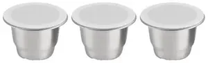 Reusable Coffee Capsules No name CAPSME set of 3 for Nespresso machines, refillable metal/plastic pods