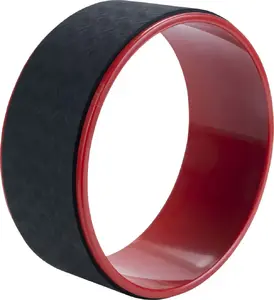Yoga Wheel Pure2improve — black, for back stretching and balance (model 424509)