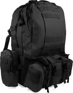 Mugursoma Offlander Survival Combo 38L — tilpums 38 l, melna, tūrisma/trekkinga soma