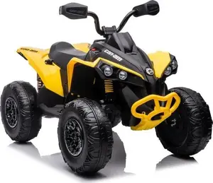 Электрический квадроцикл для детей Lean Cars CAN-AM Renegade на аккумуляторе, жёлтый
