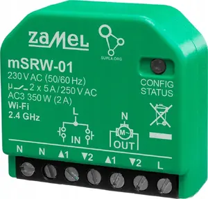 Контроллер роллет ZAMEL mSRW-01 (Wi‑Fi) модель SPL10000022