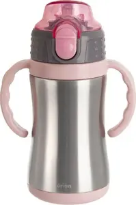 Ceļojumu krūze ORION 300 ml tērauds rozā — izolēta termoskrūze