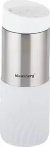 Термокружка Klausberg KB-7635, 400 мл, нержавеющая сталь 18/8, белая