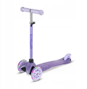 Балансировочная самокат Skids Control UNO Glitter Violet — детский толкательный самокат, три колеса