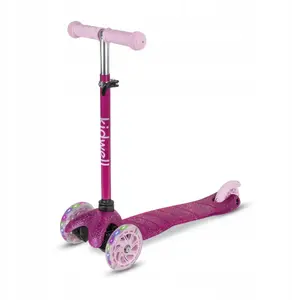 Самокат-баланс Skids Control UNO Glitter Pink — детский, трехколесный для обучения равновесию