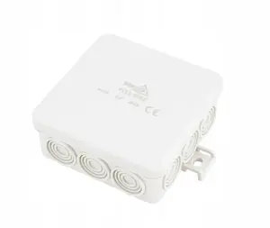 Surface-mounted installation box BEMKO E04-PI12-IP55 85×85×36.5 mm IP55 12P light gray