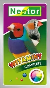 Nestor vitamins for small exotic birds complete 20 g - supplement for passerines and small cage birds