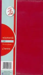 Card holder Antra Wizytownik 96 three-compartment 728 red