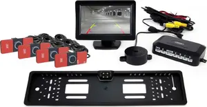 Indoor 4-sensor TFT 4.3" monitor with cam-402 LED camera set, Amio