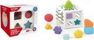 Wooden sorting and stacking toy set w&k — 11 pieces